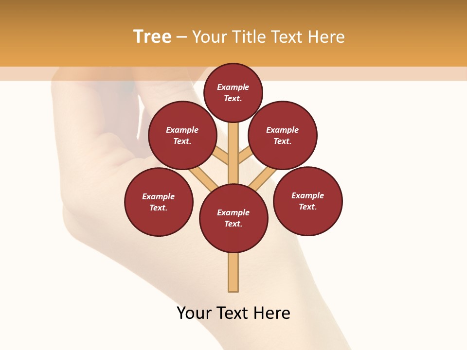 Fingernail Flower Nail PowerPoint Template