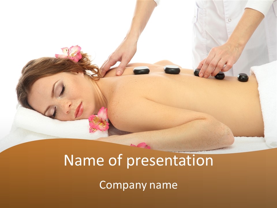 Flower Masseur Therapy PowerPoint Template