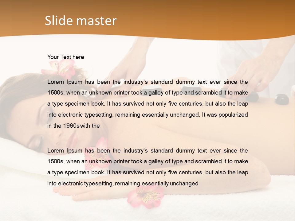 Flower Masseur Therapy PowerPoint Template