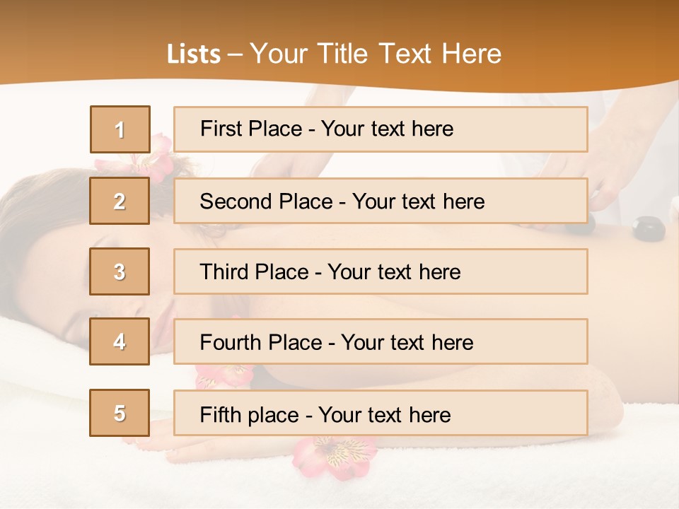 Flower Masseur Therapy PowerPoint Template