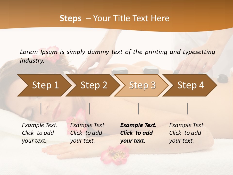 Flower Masseur Therapy PowerPoint Template