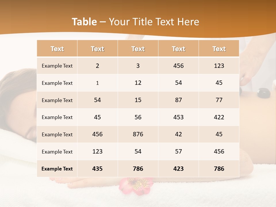 Flower Masseur Therapy PowerPoint Template