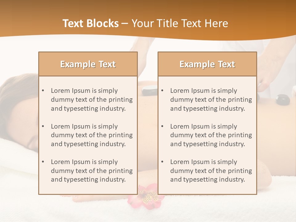 Flower Masseur Therapy PowerPoint Template