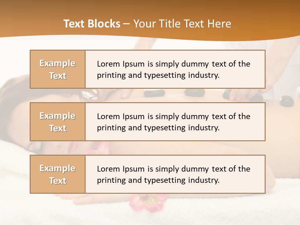 Flower Masseur Therapy PowerPoint Template