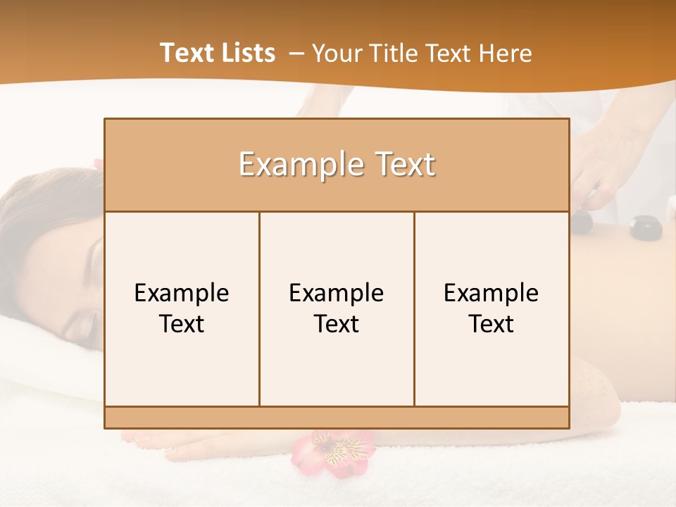 Flower Masseur Therapy PowerPoint Template