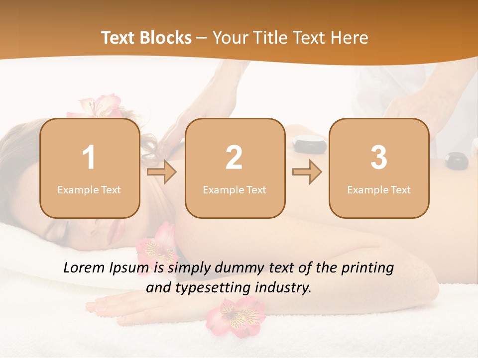 Flower Masseur Therapy PowerPoint Template