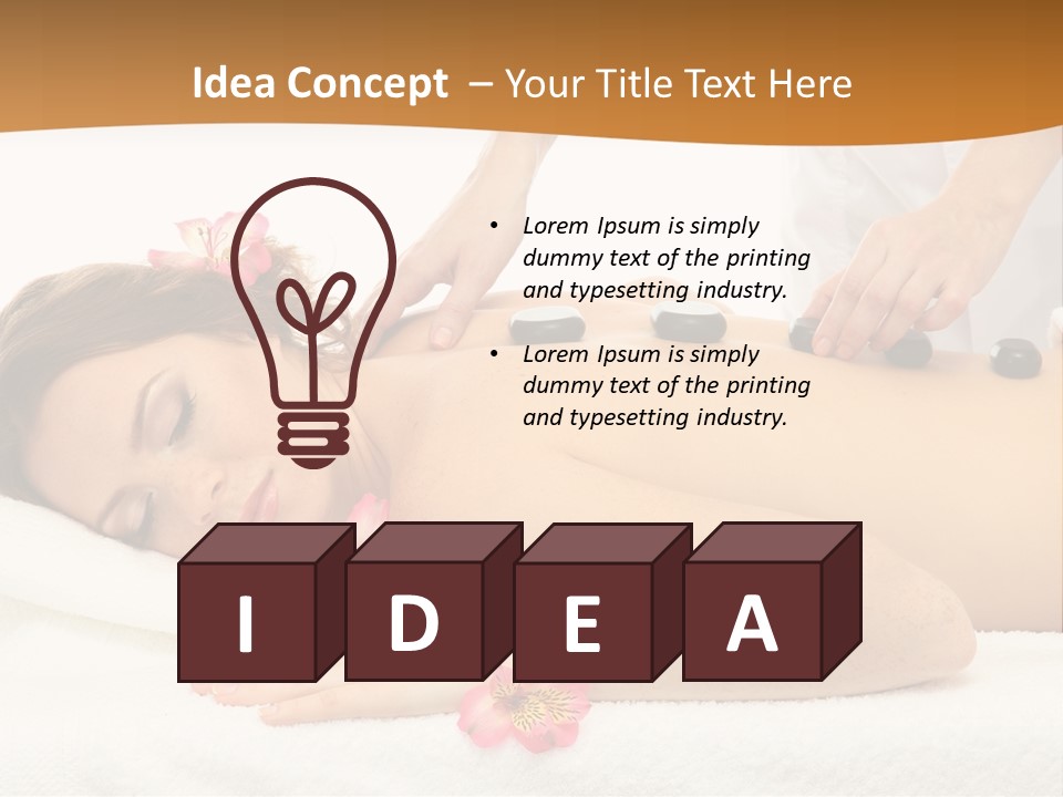 Flower Masseur Therapy PowerPoint Template