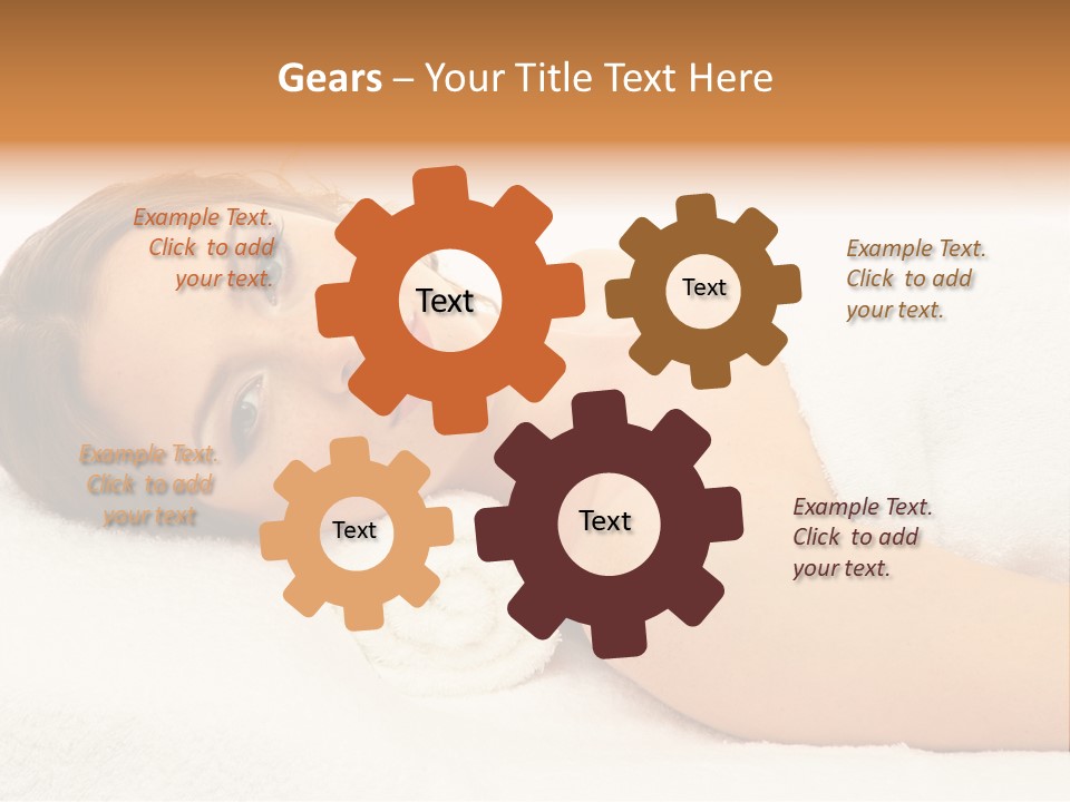 Massaging Relax Person PowerPoint Template