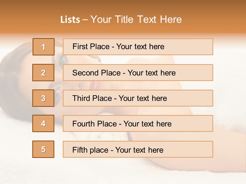Massaging Relax Person PowerPoint Template