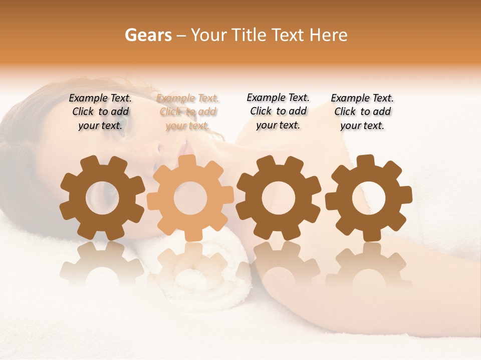 Massaging Relax Person PowerPoint Template