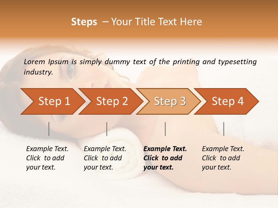 Massaging Relax Person PowerPoint Template