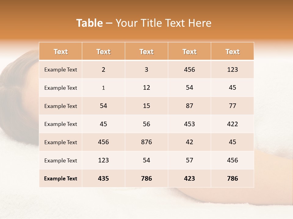 Massaging Relax Person PowerPoint Template