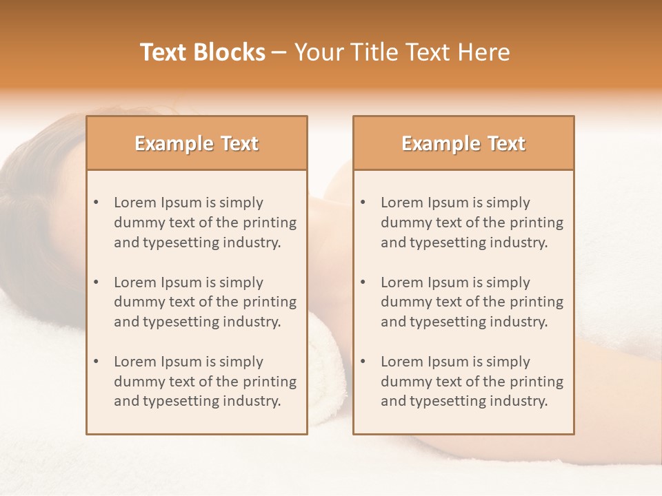 Massaging Relax Person PowerPoint Template