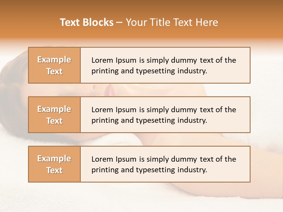 Massaging Relax Person PowerPoint Template