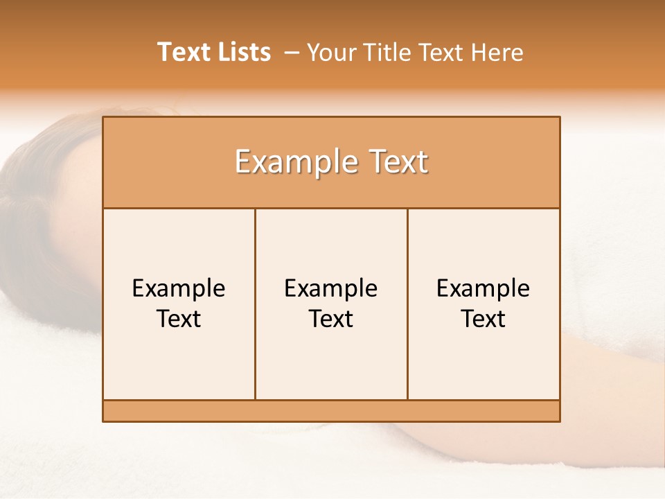 Massaging Relax Person PowerPoint Template