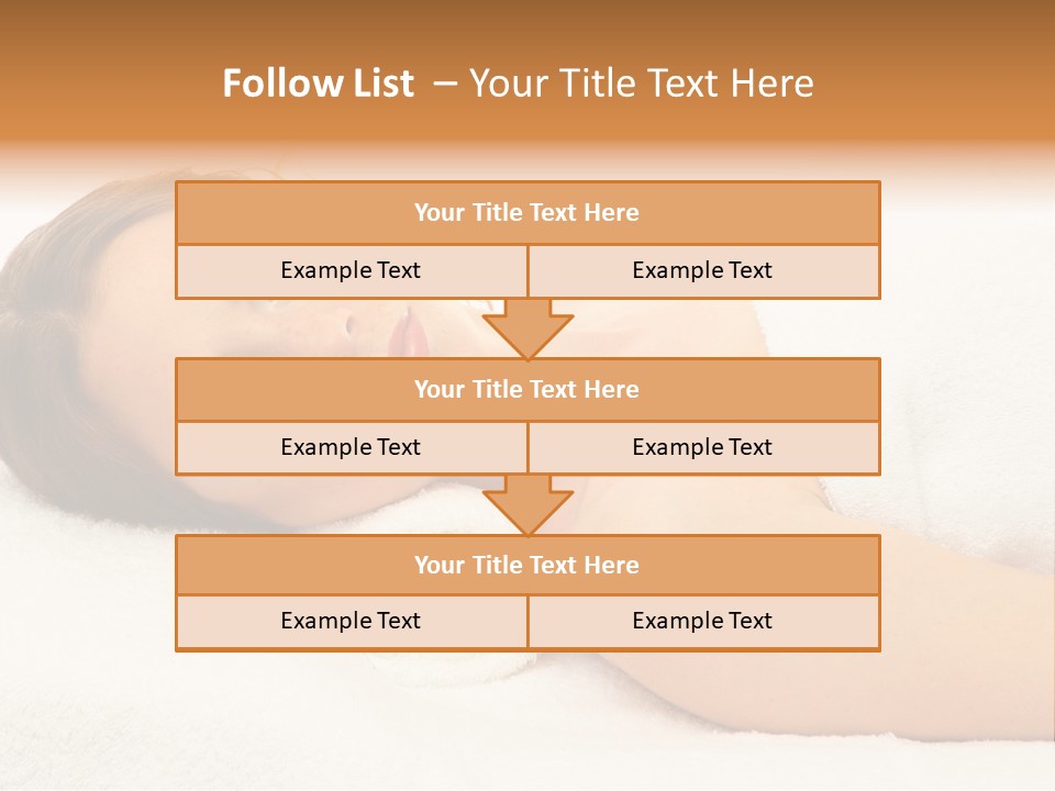 Massaging Relax Person PowerPoint Template