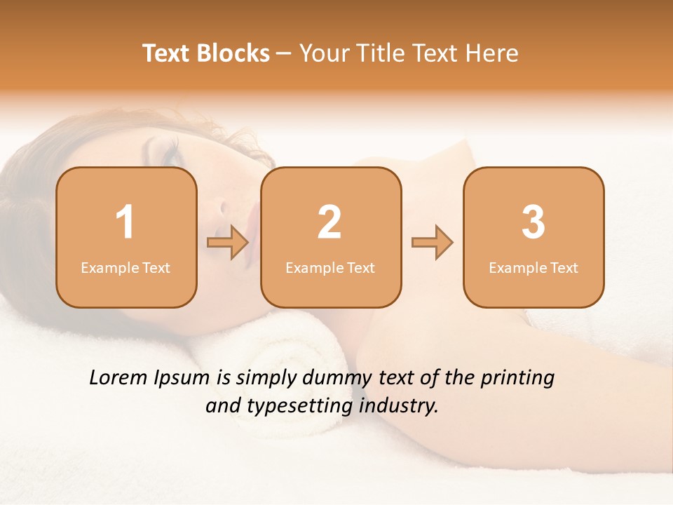 Massaging Relax Person PowerPoint Template