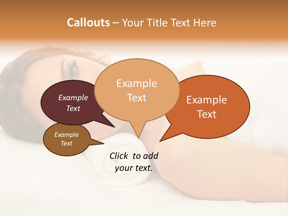 Massaging Relax Person PowerPoint Template