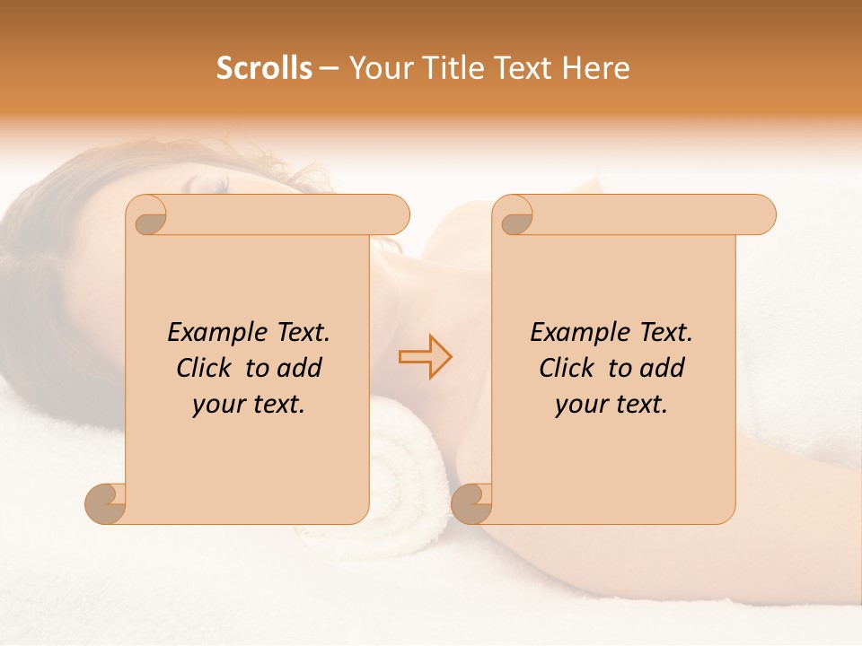 Massaging Relax Person PowerPoint Template