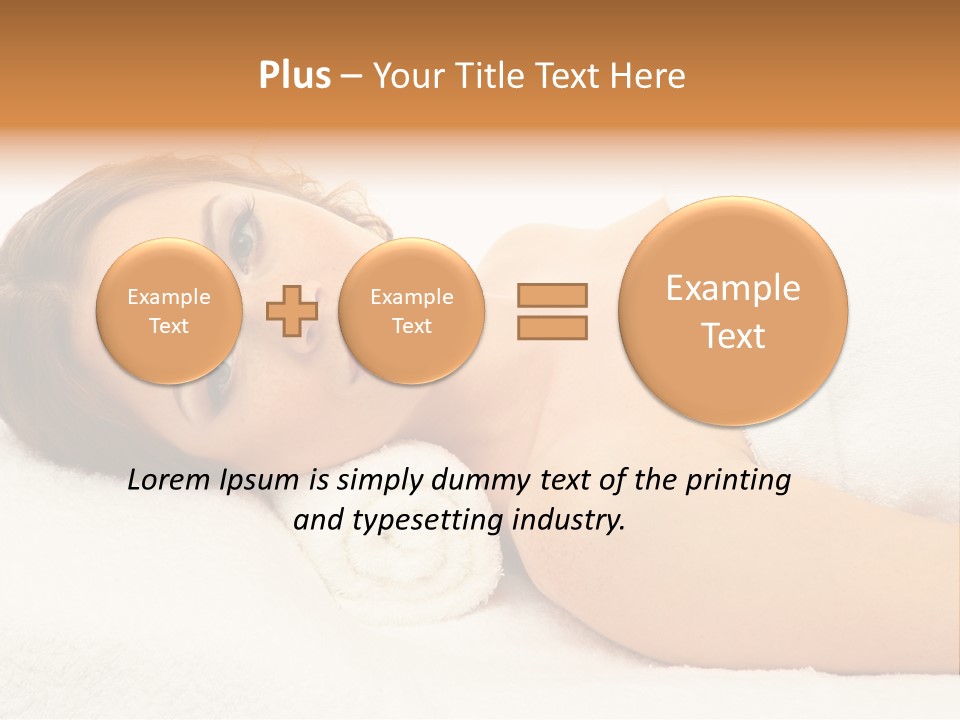 Massaging Relax Person PowerPoint Template