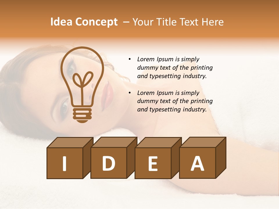 Massaging Relax Person PowerPoint Template