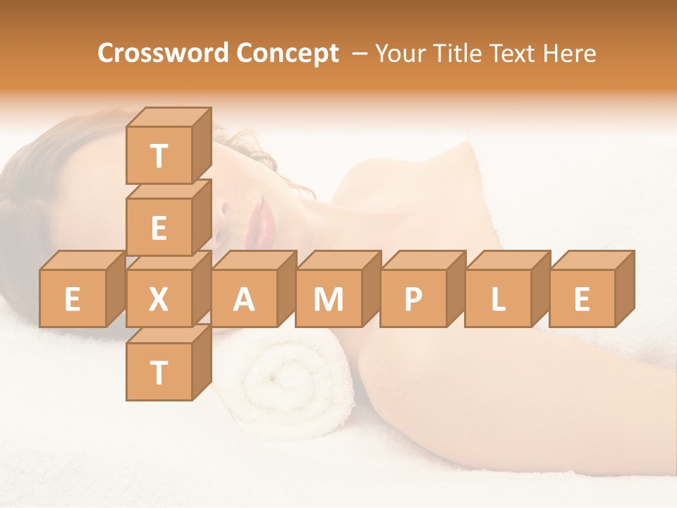 Massaging Relax Person PowerPoint Template