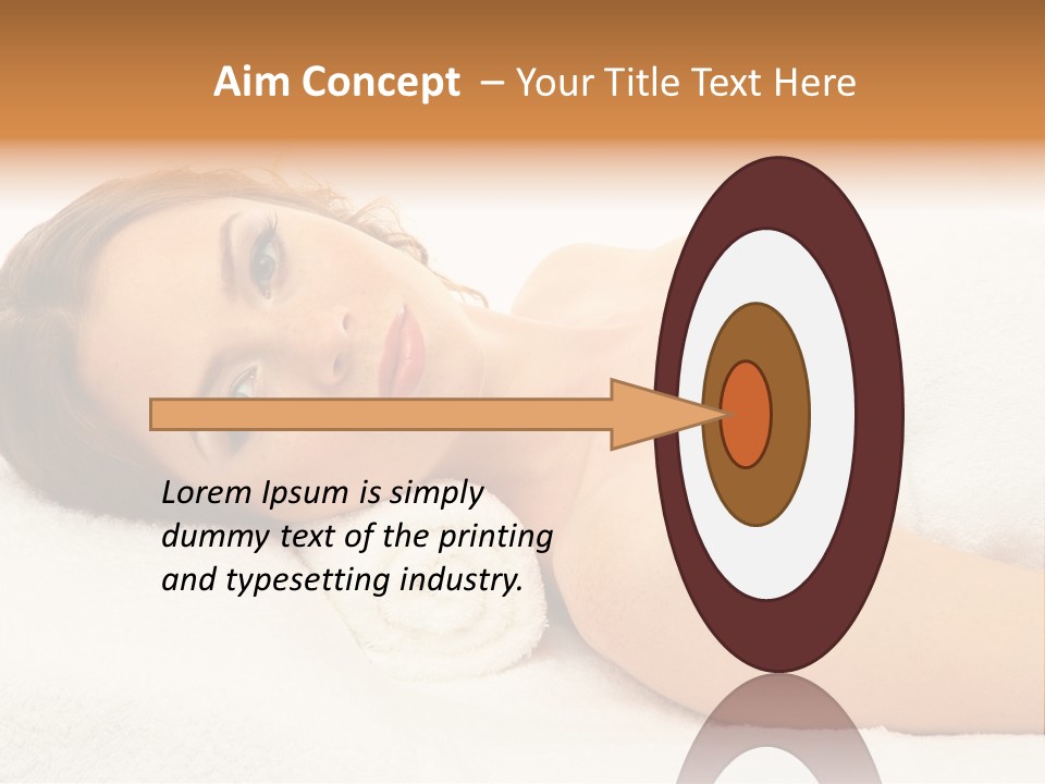 Massaging Relax Person PowerPoint Template