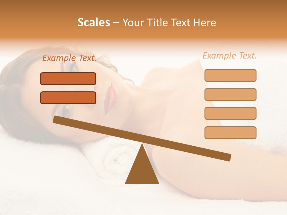 Massaging Relax Person PowerPoint Template