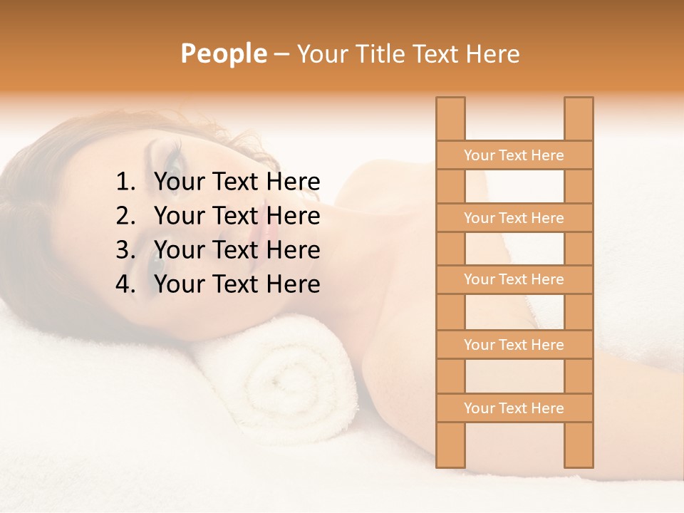 Massaging Relax Person PowerPoint Template
