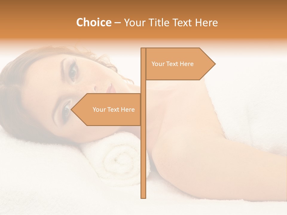 Massaging Relax Person PowerPoint Template