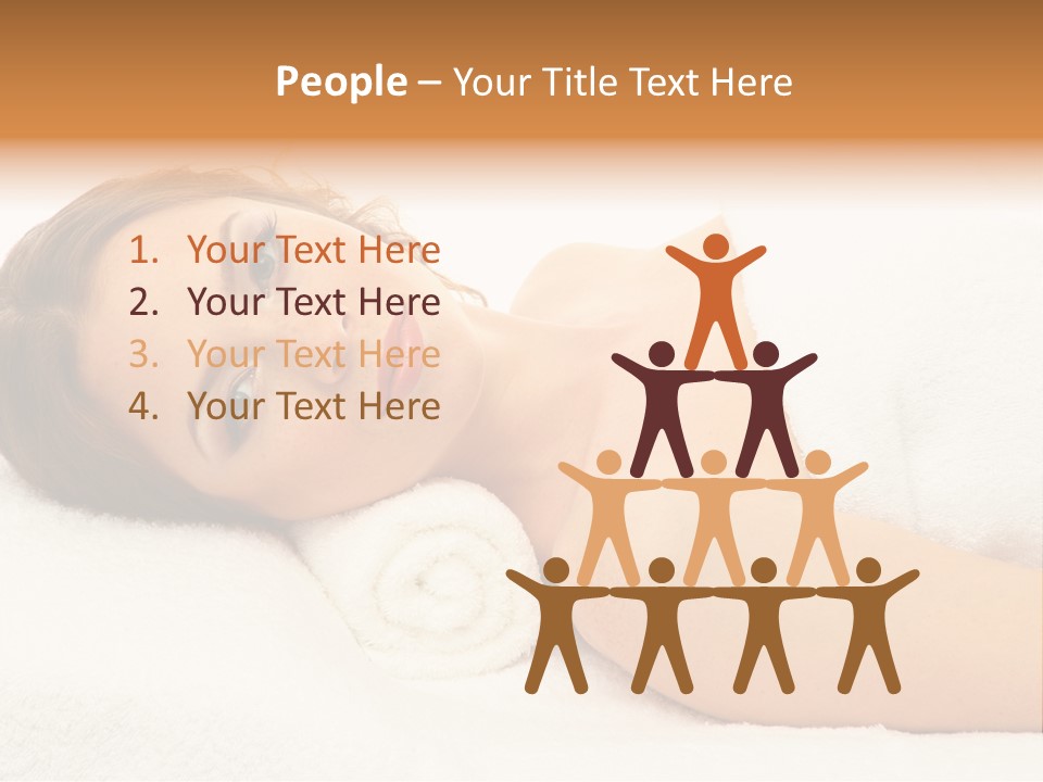 Massaging Relax Person PowerPoint Template
