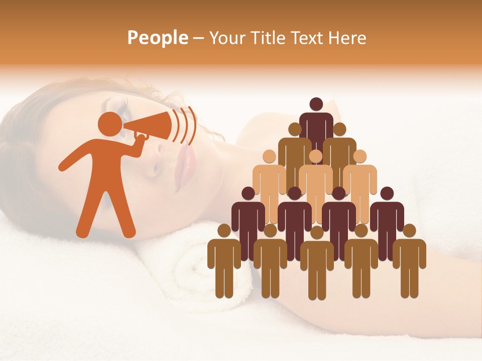 Massaging Relax Person PowerPoint Template