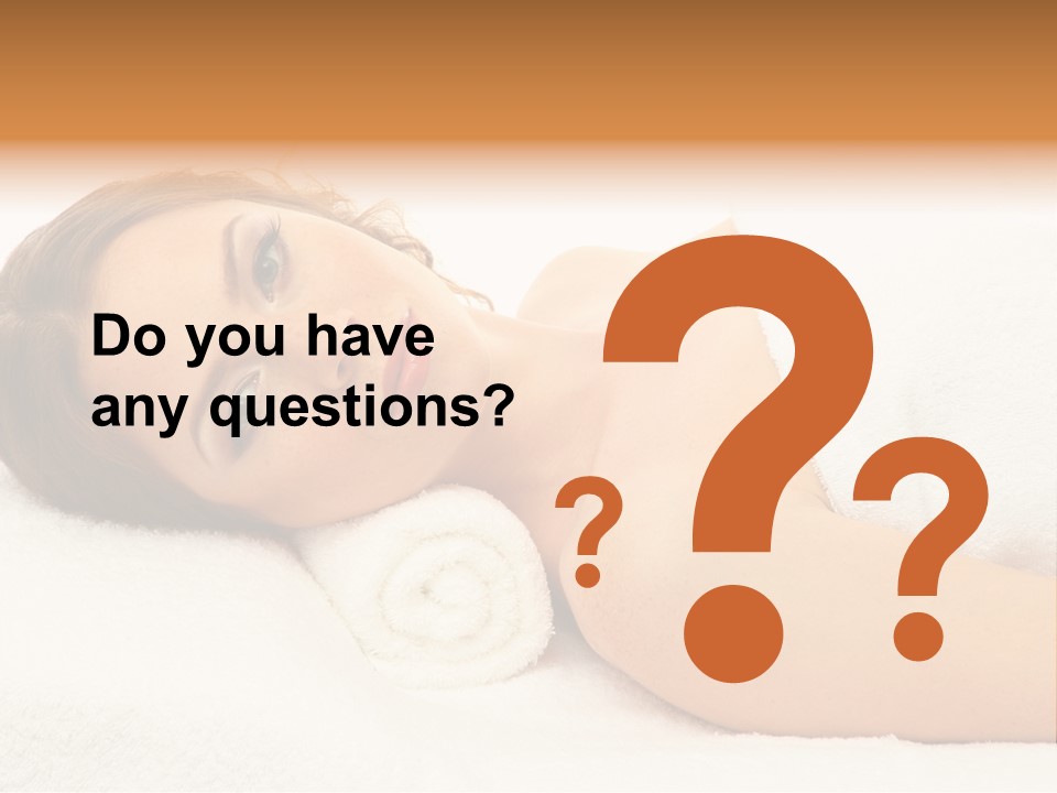 Massaging Relax Person PowerPoint Template