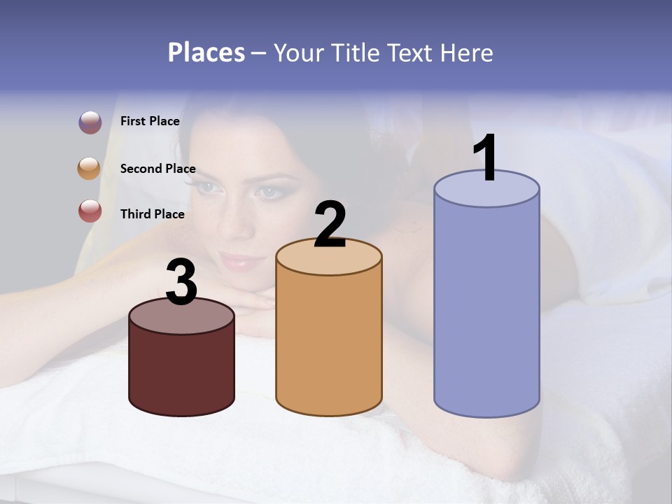 Lady Lying Getting PowerPoint Template