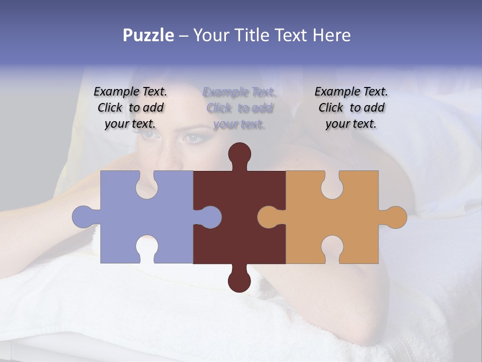 Lady Lying Getting PowerPoint Template