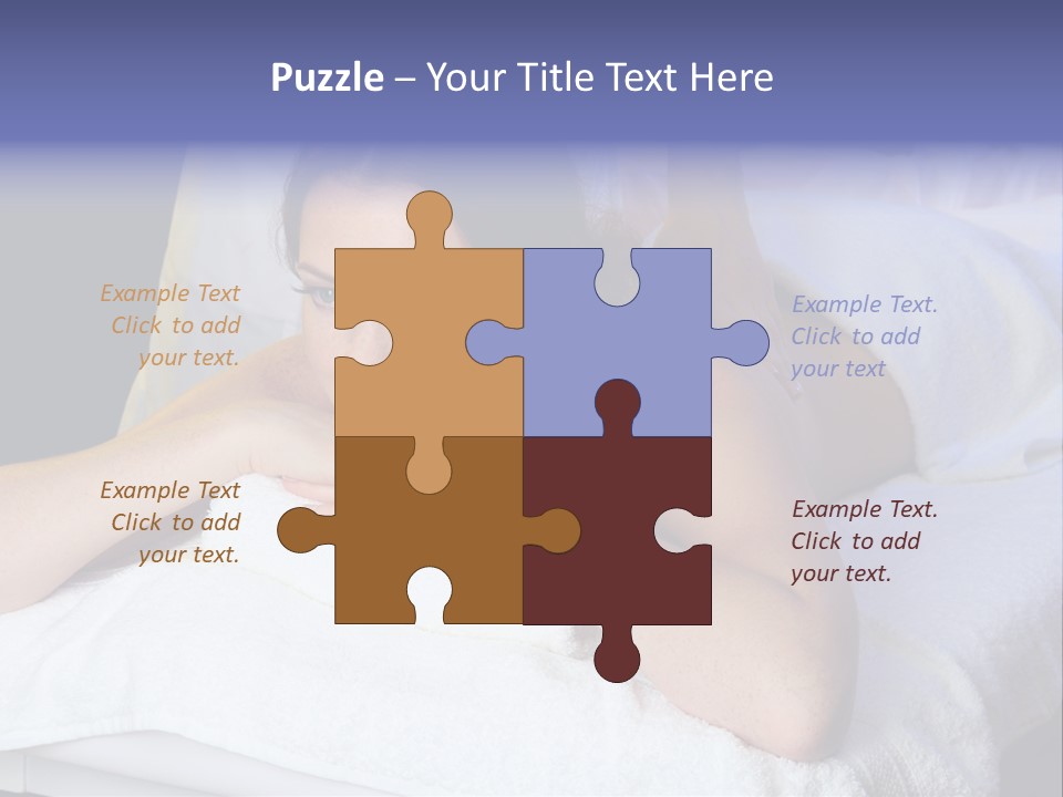 Lady Lying Getting PowerPoint Template