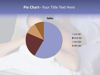 Lady Lying Getting PowerPoint Template