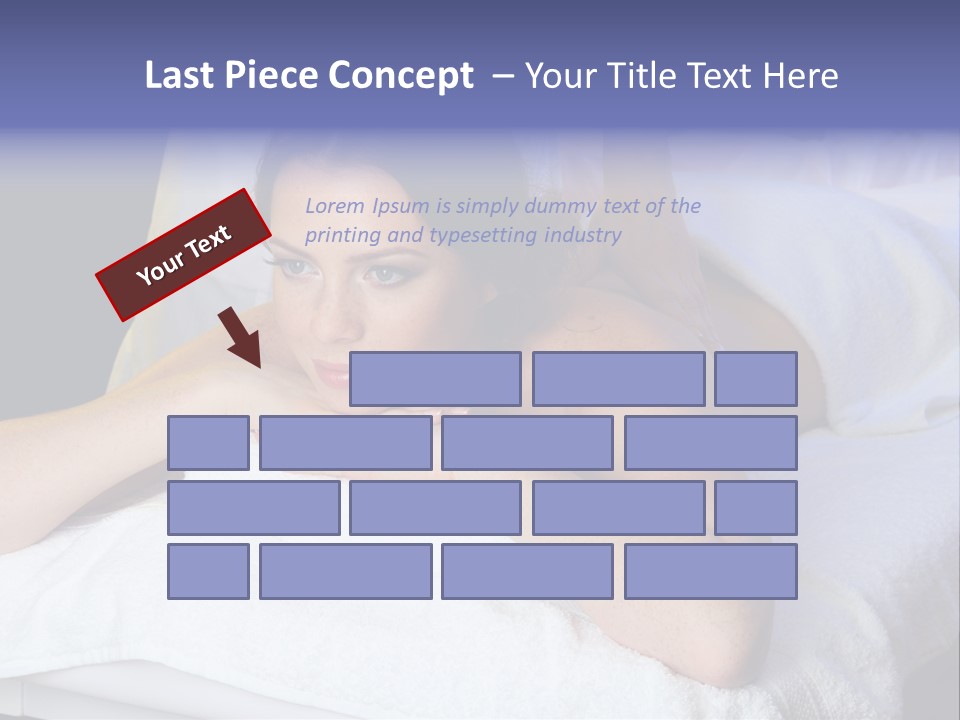 Lady Lying Getting PowerPoint Template