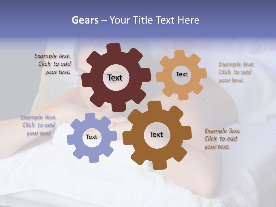 Lady Lying Getting PowerPoint Template