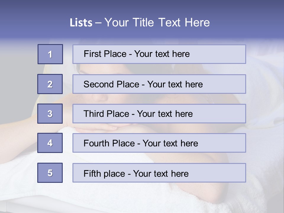 Lady Lying Getting PowerPoint Template