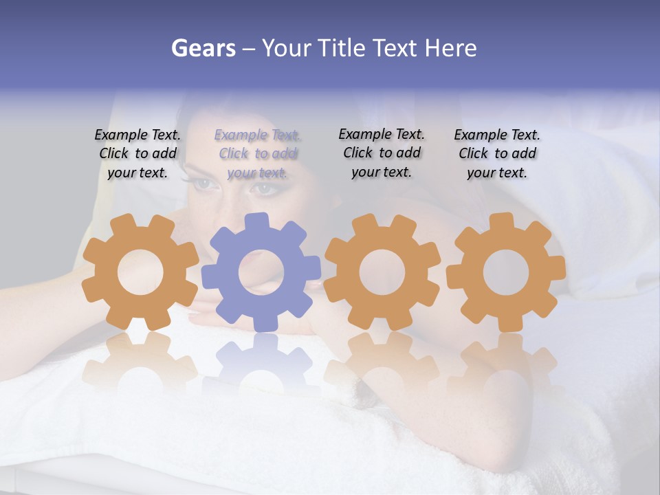 Lady Lying Getting PowerPoint Template