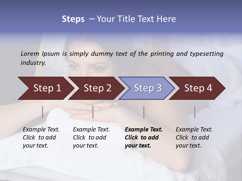 Lady Lying Getting PowerPoint Template