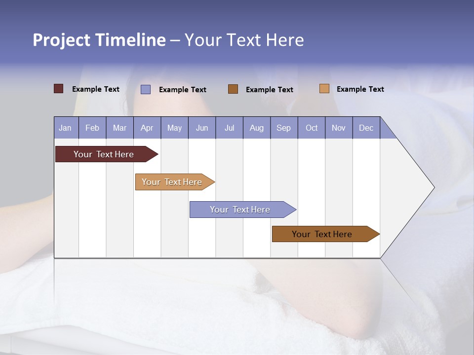 Lady Lying Getting PowerPoint Template
