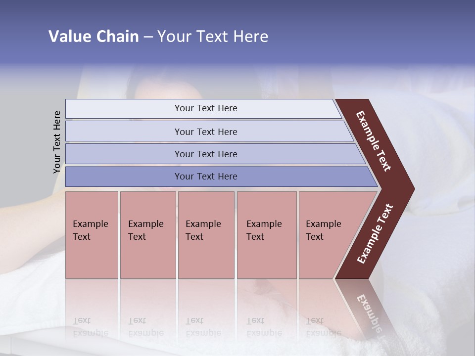 Lady Lying Getting PowerPoint Template