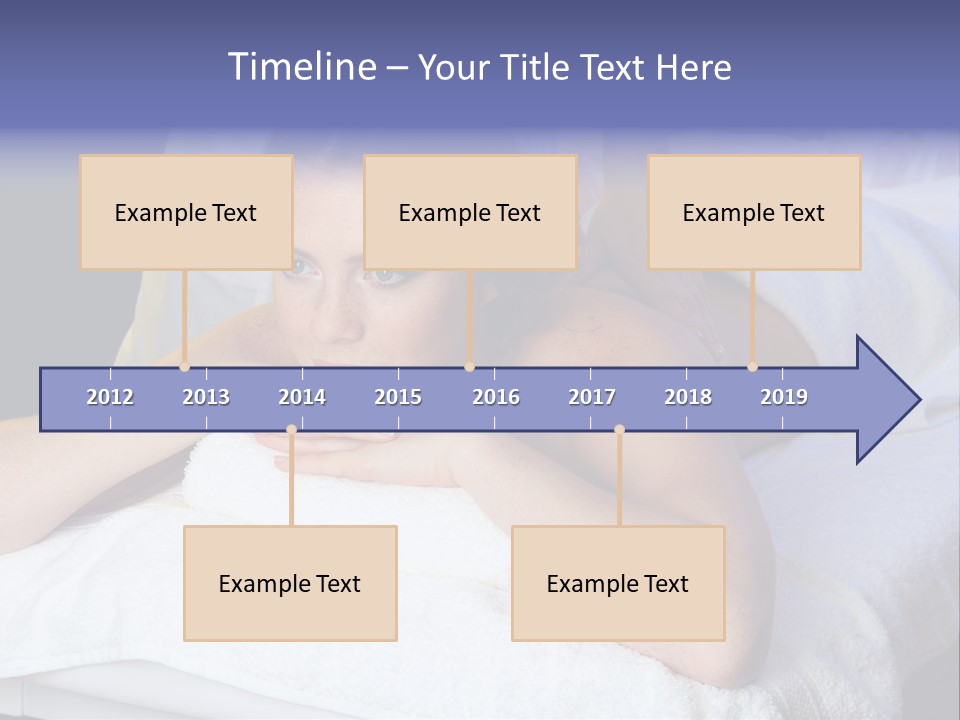 Lady Lying Getting PowerPoint Template