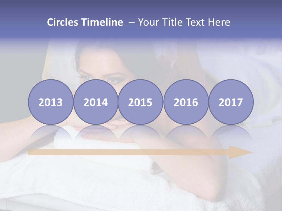 Lady Lying Getting PowerPoint Template