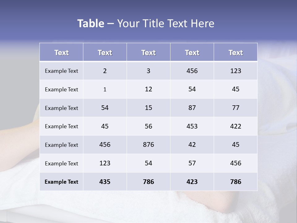 Lady Lying Getting PowerPoint Template