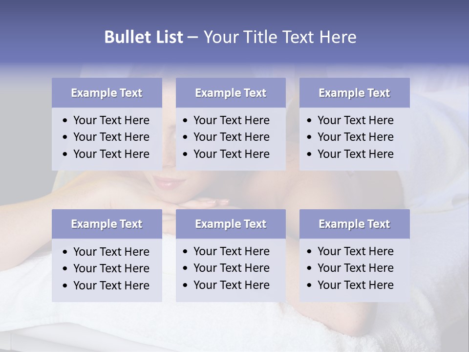 Lady Lying Getting PowerPoint Template