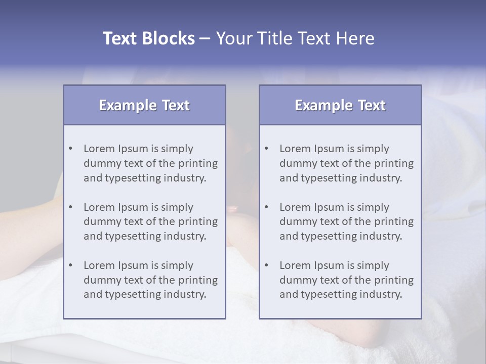 Lady Lying Getting PowerPoint Template