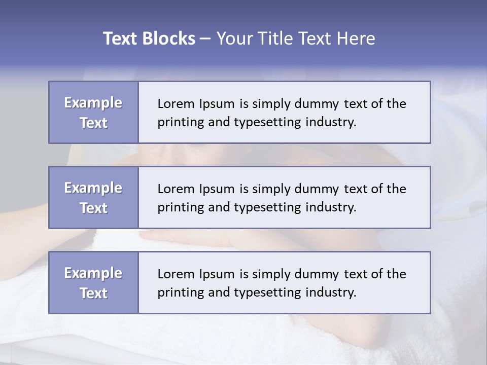 Lady Lying Getting PowerPoint Template